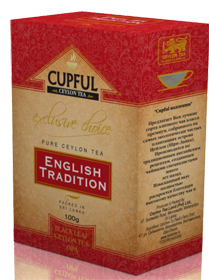 CUPFUL ENGLISH TRADITION BLACK LEAF TEA OPA 100 гр