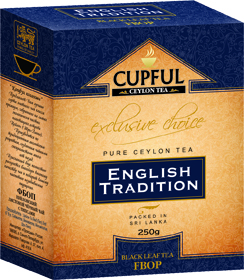 CUPFUL ENGLISH TRADITION BLACK LEAF TEA FBOP 250 гр