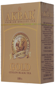 AKBAR GOLD CEYLON BLACK TEA 100 гр