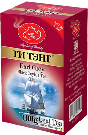ТИ ТЭНГ EARL GREY BLACK CEYLON TEA O.P. LEAF TEA  100 гр