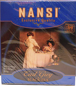 NANSI Exclusive Quality BLACK TEA EARL GREY 100 ПАКЕТИКОВ