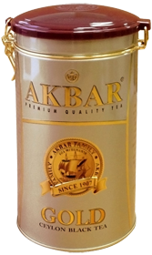 Чай Akbar "Gold", черный листовой, подарочный, 450 гр