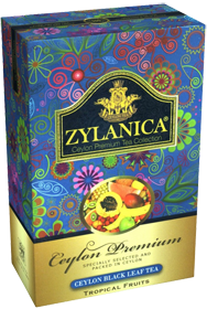 Чай Zylanica Ceylon Premium, Tropical Fruits, чёрный листовой с кусочками фруктов, 100 гр