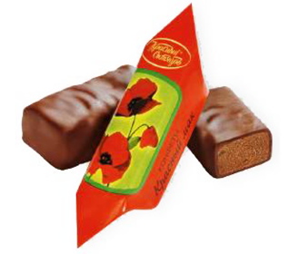 Шоколадные конфеты Красный Мак, 1000 гр.
