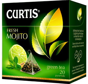 CURTIS  FRESH MOJITO GREEN TEA 20 пирамидок