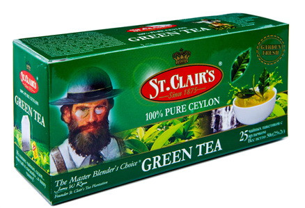 Чай зеленый St Clairs 25 пакетиков