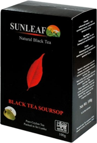 SUNLEAF NATURAL BLACK TEA BLACK TEA SOURSOP 100 гр