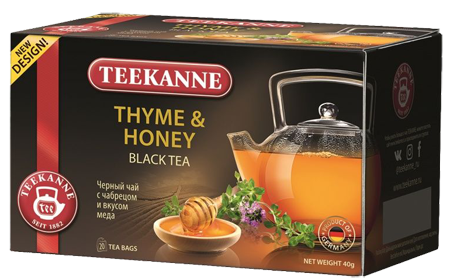 TEEKANNE THYME & HONEY DLACK TEA 25 ПАКЕТИКОВ