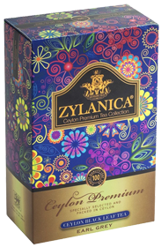 Чай Zylanica Ceylon Premium, Earl Grey, чёрный листовой с бергамотом, FBOP, 100 гр