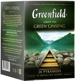 GREENFIELD GREEN GINSENG 20 пирамидок