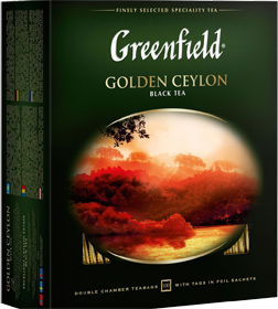 GREENFIELD EARL GOLDEN CEYLON 100 пакетиков