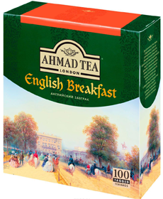 AHMAD TEA ENGLISH BREAKFAST 100 пакетиков