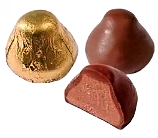 Конфеты Золотые купола глазированные шоколадной глазурью, 1000 гр.