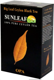 SUNLEAF BIG LEAF CEYLON BLACK TEA 100% PURE CEYLON TEA OPA 100 гр