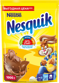 Nesquik Opti-Start какао-напиток растворимый, 1 кг (пакет)