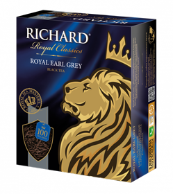 RICHARD ROYAL EARL GREY BLACK TEA 100 ПАКЕТИКОВ