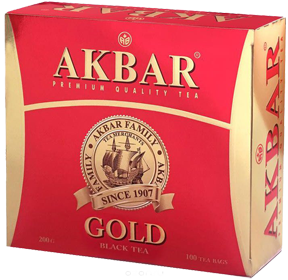 AKBAR GOLD BLACK TEA 100 ПАКЕТИКОВ