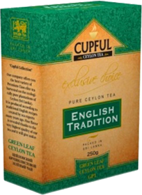 CUPFUL ENGLISH TRADITION GREEN LEAF TEA GP 1 250 гр