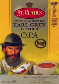 Чай черный St.Clair's Earl grey flavour O.P.A. 100 гр.