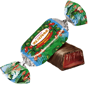 Конфеты "Желейные"  со вкусом барбариса глазированные в шоколаде, 1000 гр.